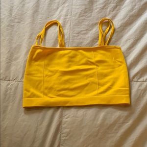 Yellow crop top/tank